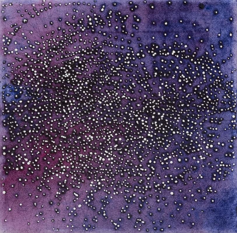 Nouvelle séquence II 2022, acrylique sur toile, 20X 20 cm, 2022